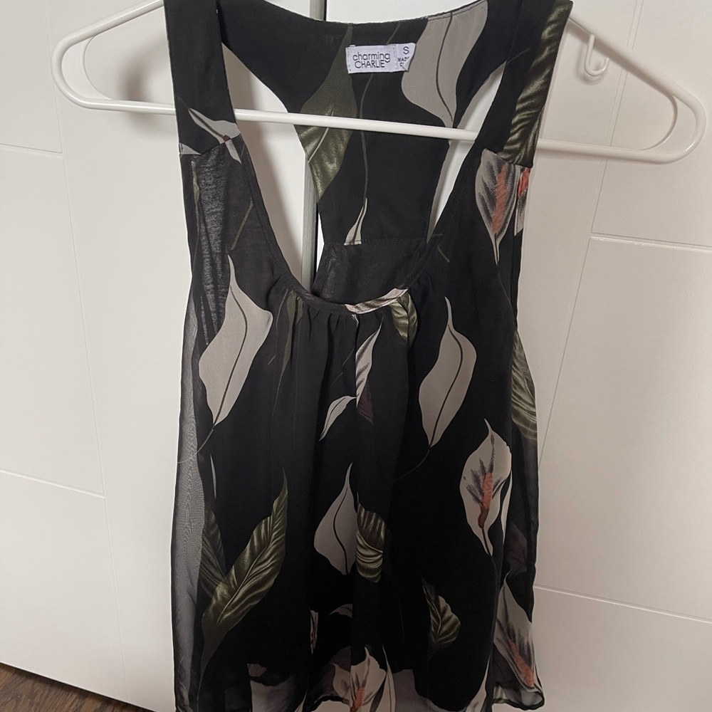 Charming Charlie sleeveless blouse. Size small.